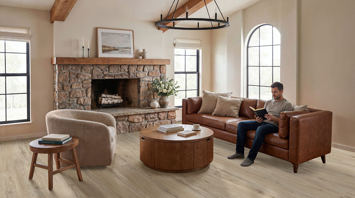MSI Laurel Umbervale 9 in. x 48 in. 5mm Rigid Core Luxury Vinyl Plank Flooring, 20 MIL Wear Layer