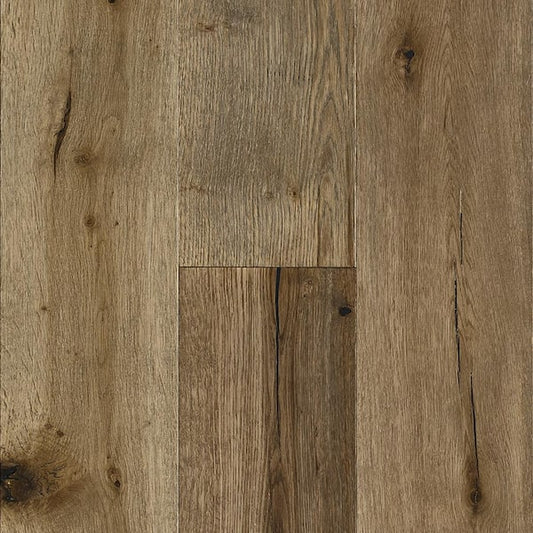 Bruce-Time Honored Light Gray Oak 3/8 in. T x 7.3 in. W Click Lock Wire Brushed Engineered Hardwood Flooring (32.6 sq.ft./ctn)
