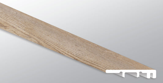 MSI Lime Washed Oak 0.25 in. T x 94 in. L x 1.5 in. W Vinyl End Cap Molding for Luxury Vinyl Flooring