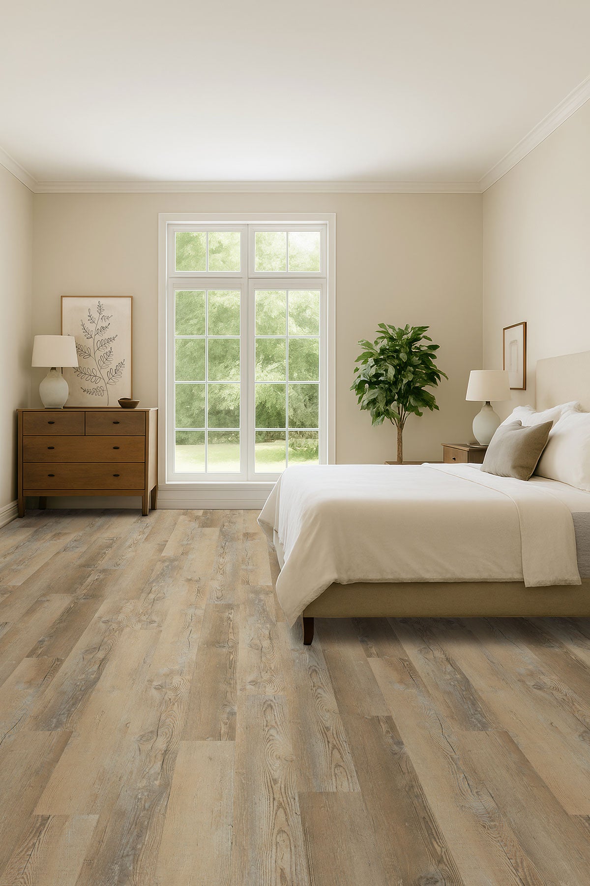 MSI Katavia Lime Washed Oak 6 in. x 48 in. 2mm Glue Down Luxury Vinyl Plank Flooring, 6 MIL Wear Layer