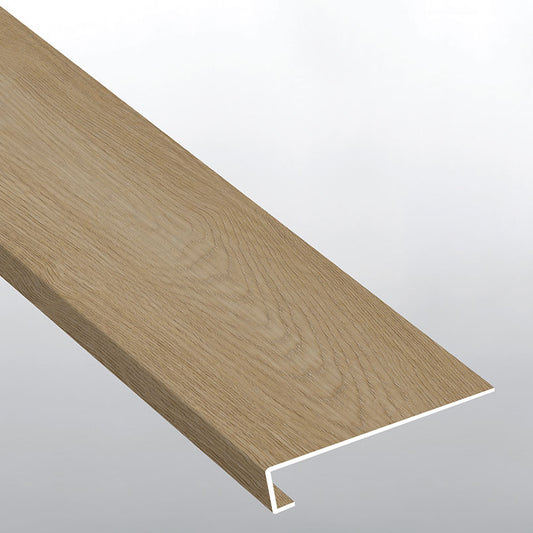 MSI Linen Loggia 1.25 in. T x 47.25 in. L x 12 in. W Vinyl Stair Tread Eased Edge Molding for Luxury Vinyl Flooring Wrapped