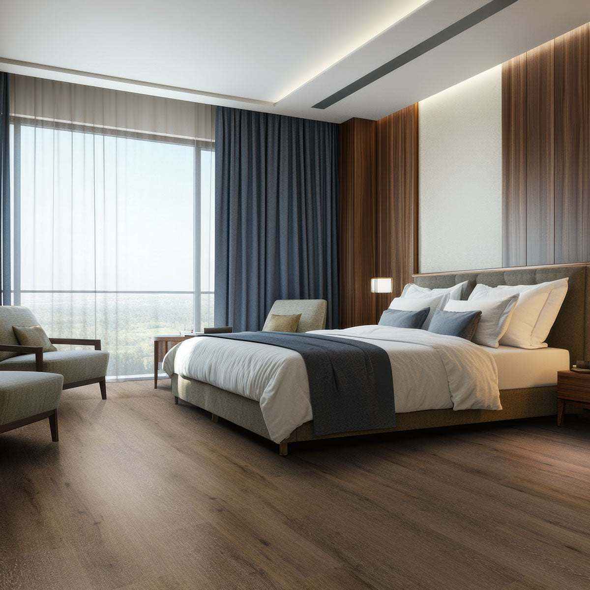 MSI Studio Malden 9 in. x 48 in. 9mm Rigid Core Luxury Vinyl Plank Flooring, Waterproof, 30 MIL Wear Layer