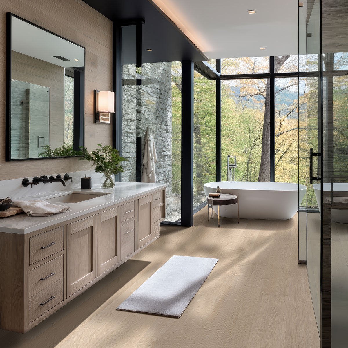 MSI Laurel Malta 9 in. x 48 in. 5mm Rigid Core Luxury Vinyl Plank Flooring, Click Lock, Waterproof, 20 MIL Wear Layer
