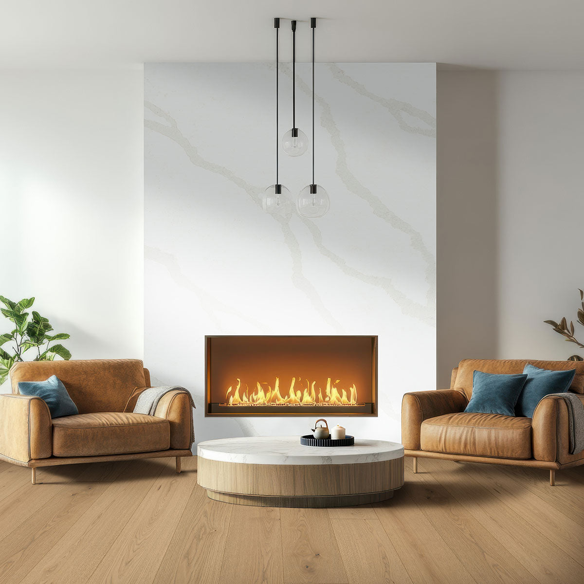 MSI McCarran Adriel Oak 9.5 in. x 86 in. 5/8 in. Thickness 4mm Veneer Engineered Hardwood Flooring