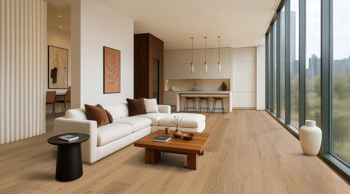 MSI McCarran Adriel Oak 9.5 in. x 86 in. 5/8 in. Thickness 4mm Veneer Engineered Hardwood Flooring
