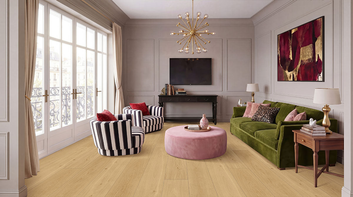 MSI McCarran Reserve Tualatin Blonde 9.5 in. x 86 in. 5/8 in. Thickness 4mm Veneer Engineered Hardwood Flooring