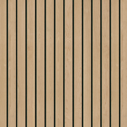 MSI-NATURAL MACRO 94.5 In. x 9.5 In. 3D Fluted Wood Slat Acoustic Sound Absorbing Wall Paneling (Set of 4)