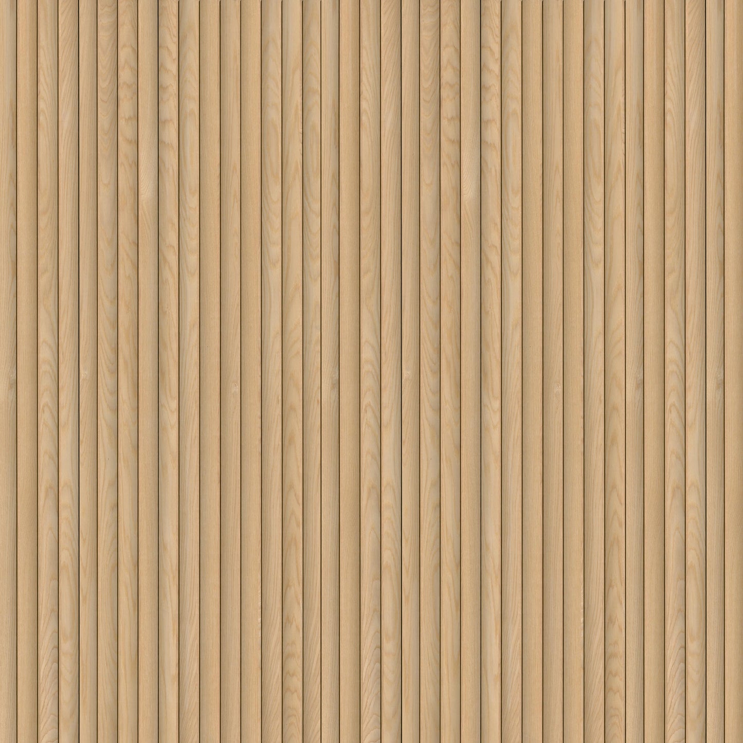 MSI-NATURAL REEDED 94.5 In. x 9.5 In. 3D Fluted Wood Slat Acoustic Sound Absorbing Wall Paneling (Set of 4)