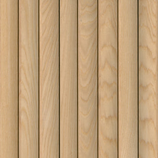 MSI-NATURAL REEDED 94.5 In. x 9.5 In. 3D Fluted Wood Slat Acoustic Sound Absorbing Wall Paneling (Set of 4)