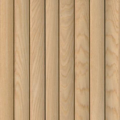 MSI-NATURAL REEDED 94.5 In. x 9.5 In. 3D Fluted Wood Slat Acoustic Sound Absorbing Wall Paneling (Set of 4)