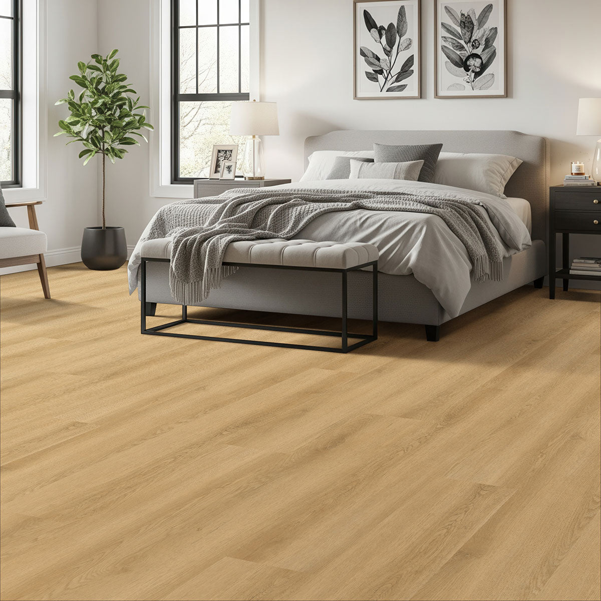 MSI Nove Hyde Haven 9 in. x 48 in. 2mm Glue Down Luxury Vinyl Plank Flooring, Waterproof, 6 MIL Wear Layer