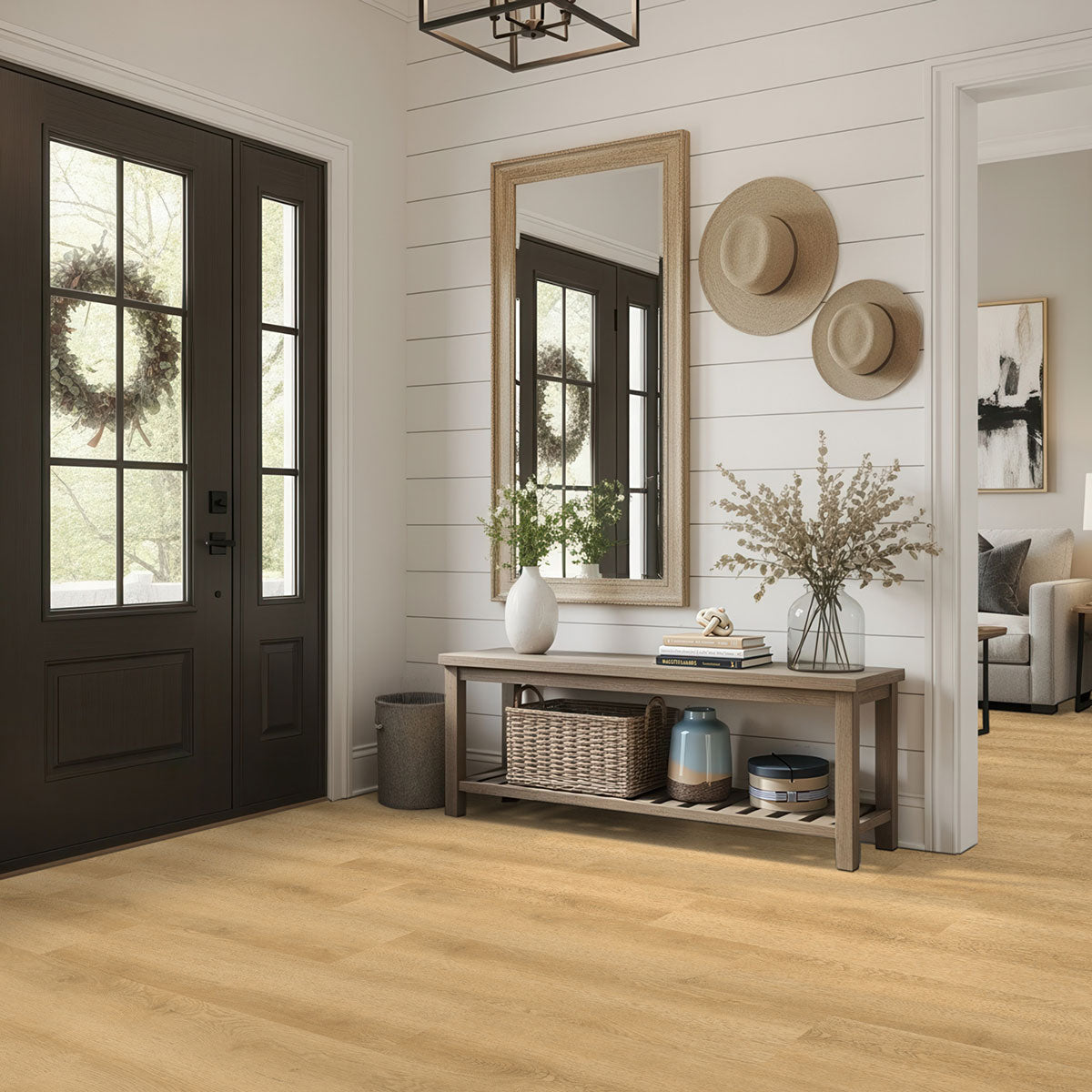 MSI Nove Hyde Haven 9 in. x 48 in. 2mm Glue Down Luxury Vinyl Plank Flooring, Waterproof, 6 MIL Wear Layer