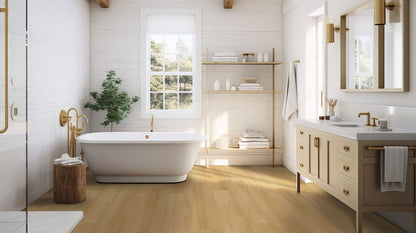 MSI Nove Plus Bayside Buff 9 in. x 48 in. 2mm Glue Down Luxury Vinyl Plank Flooring, Waterproof, 12 MIL Wear Layer