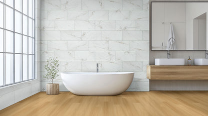 MSI Nove Plus Bayside Buff 9 in. x 48 in. 2mm Glue Down Luxury Vinyl Plank Flooring, Waterproof, 12 MIL Wear Layer
