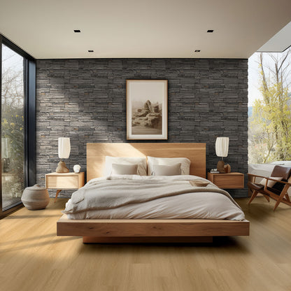 MSI Nove Plus Bayside Buff 9 in. x 48 in. 2mm Glue Down Luxury Vinyl Plank Flooring, Waterproof, 12 MIL Wear Layer