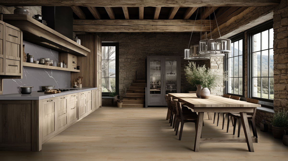 MSI Nove Plus Fallonton 9 in. x 48 in. 2mm Glue Down Luxury Vinyl Plank Flooring, Waterproof, 12 MIL Wear Layer