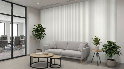 MSI White acoustic sound-absorbing wall panel, view 2