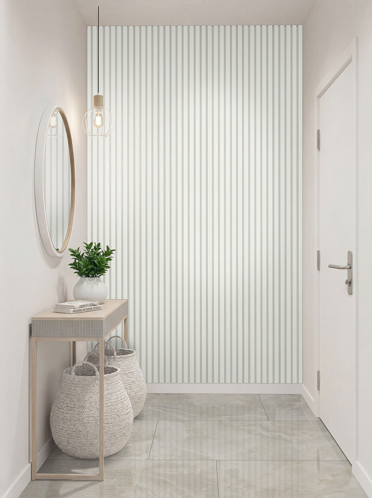 MSI White acoustic sound-absorbing wall panel, view 5