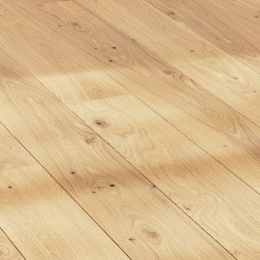 Parky Deluxe+ Sand Oak Rustic light knotty oak veneer wood flooring - surface