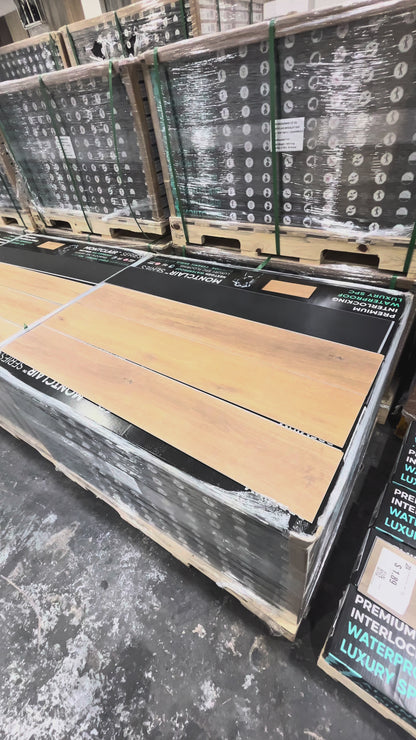 Montclair-Bradley Oak 6.5MM 22MIL Ceramic Coating 7" X 48" Click Lock Waterproof Luxury Vinyl Plank Flooring (19.16sqft/Box)