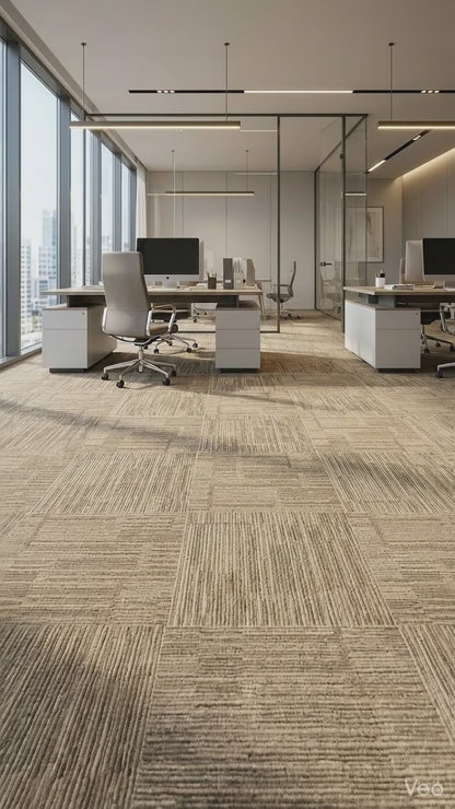 Modentro Fawn 20x20 Multi-Level Loop Commercial Carpet Tile  (53.80sq ft/box)