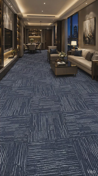 Modentro Denim 20x20 Multi-Level Loop Commercial Carpet Tile  (53.80sq ft/box)