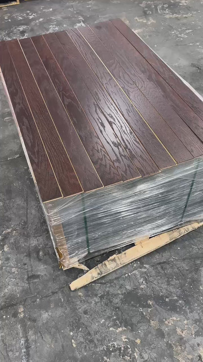 SHAW ALBRIGHT R.OAK ENGINEERED HARDWOOD - COFFE BEAN - 3.25"W X 3/8" T ( 23.76 SQFT / BOX )