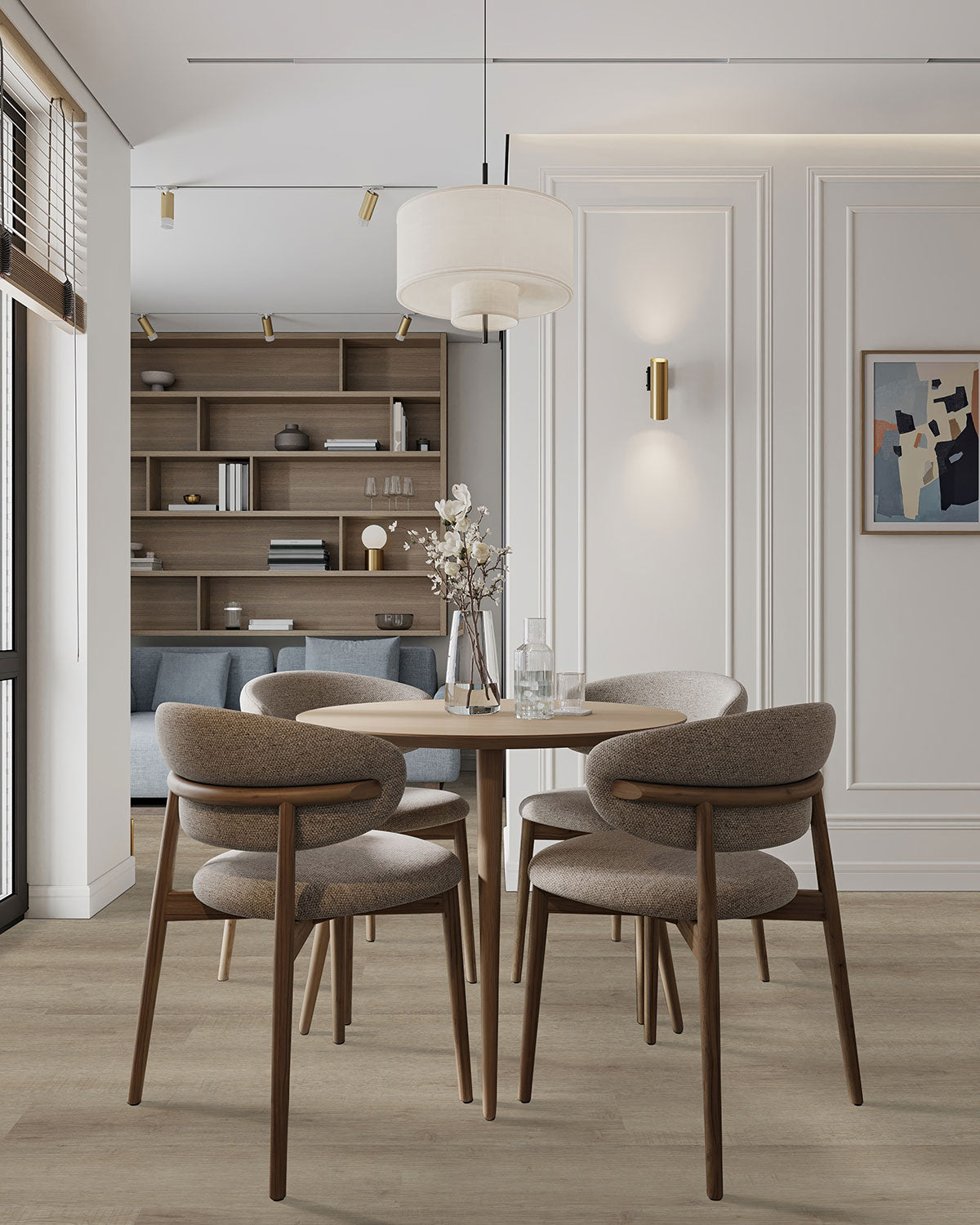 MSI Laurel Reserve Saddle Wood 9 in. x 48 in. 8mm Rigid Core Luxury Vinyl Plank Flooring, 22 MIL Wear Layer
