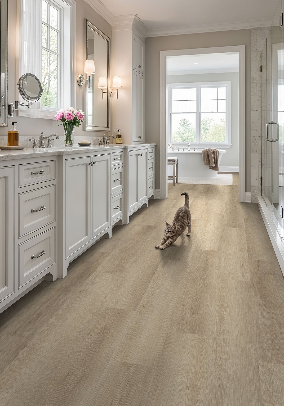MSI Laurel Saddle Wood 9 in. x 48 in. 5mm Rigid Core Luxury Vinyl Plank Flooring, 20 MIL Wear Layer
