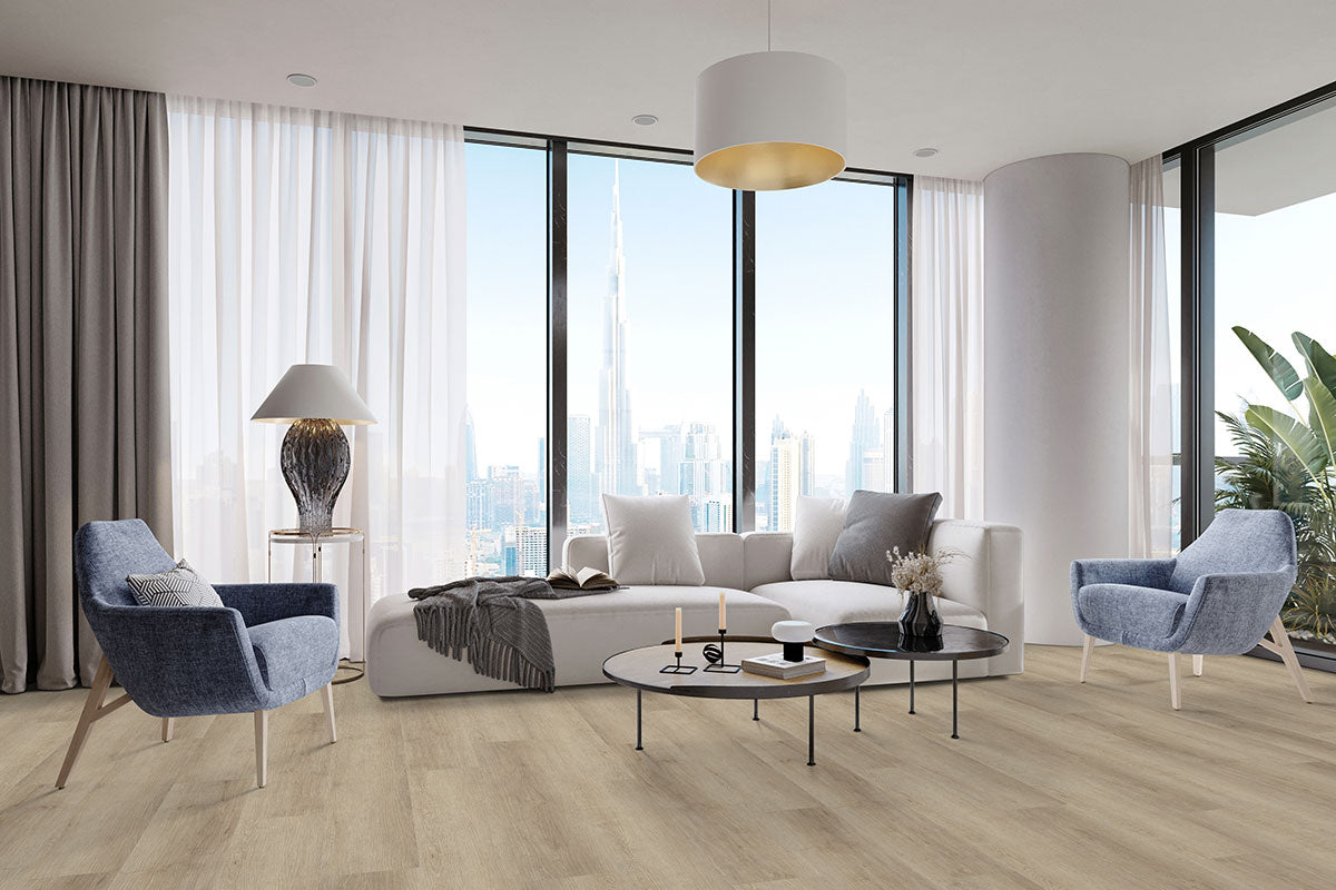 MSI Laurel Saddle Wood 9 in. x 48 in. 5mm Rigid Core Luxury Vinyl Plank Flooring, 20 MIL Wear Layer