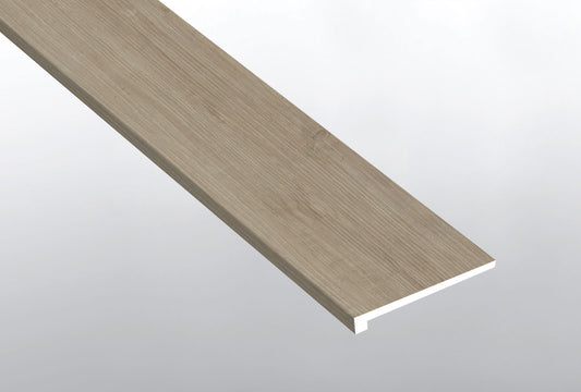 MSI Saddle Wood 1.25 in. T x 47.25 in. L x 12 in. W Vinyl Stair Tread Eased Edge Molding for Luxury Vinyl Flooring