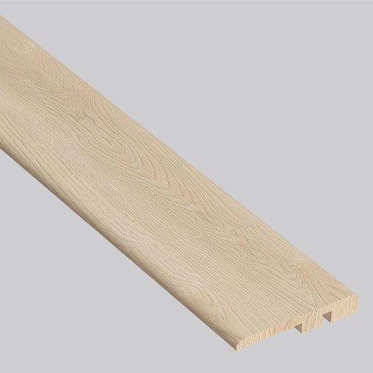 MSI Schertz Oak 0.25 in. T x 94 in. L x 1.5 in. W Vinyl End Cap Molding for Luxury Vinyl Flooring