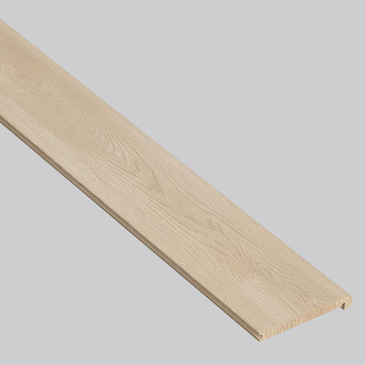 MSI Schertz Oak 0.94 in. T x 94 in. L x 4.53 in. W Vinyl Flush Stair Nose Molding for Luxury Vinyl Flooring