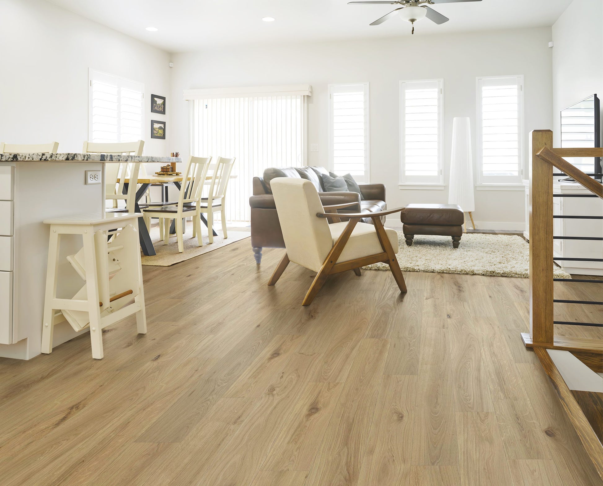 Driftwood SF-2001A European Oak engineered hardwood flooring by Sky Axis — room scene