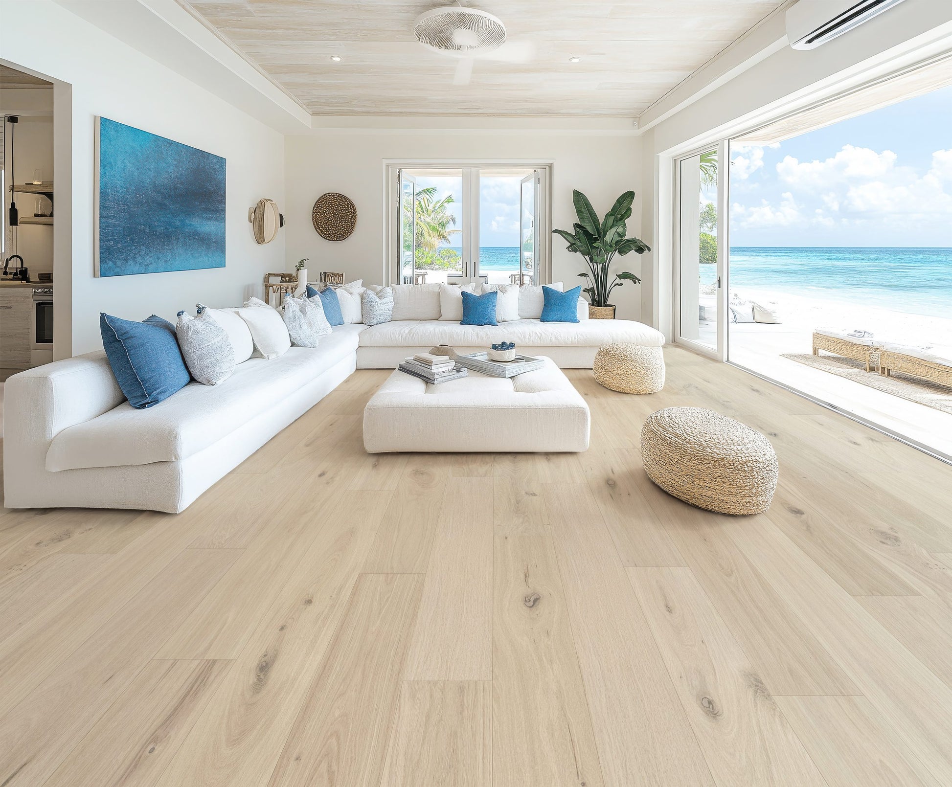 Alpine Blond SF-2002R European Oak engineered hardwood flooring by Sky Reserve — room scene