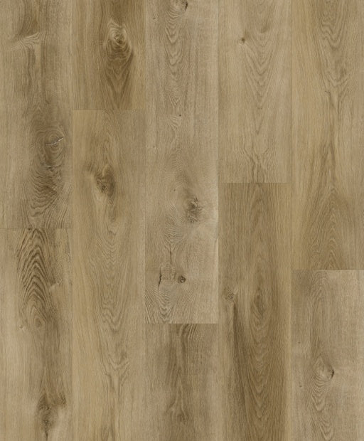 SPC KF009-01 brown oak look rigid core vinyl plank flooring - installed pattern