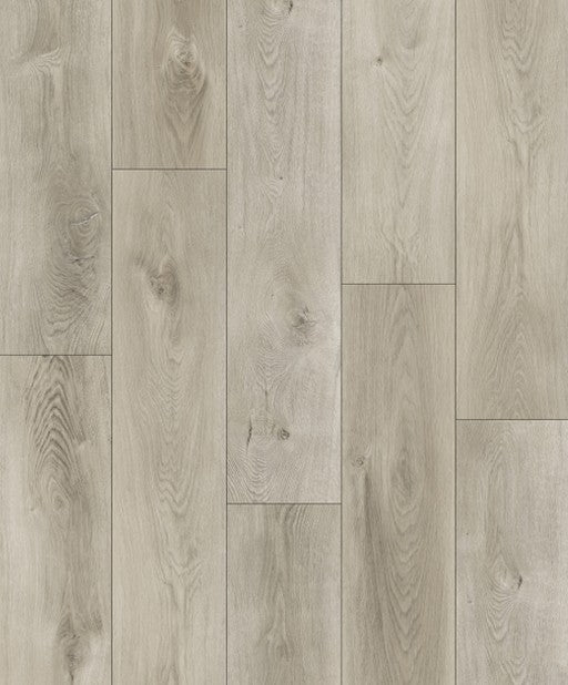 SPC KF011-01 greige oak look rigid core vinyl plank flooring - installed pattern