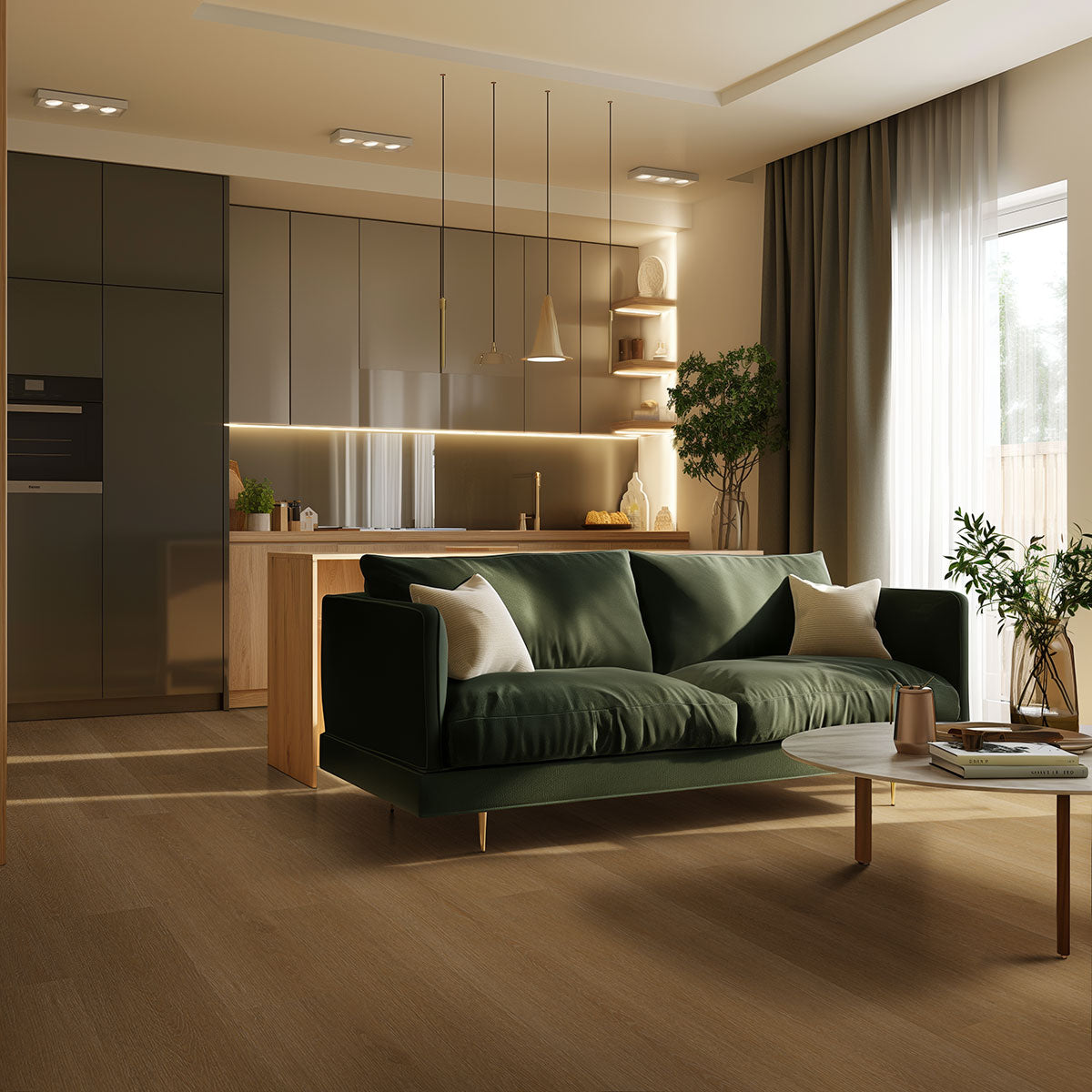 MSI XL Studio Taos 9 in. x 60 in. 9mm Rigid Core Luxury Vinyl Plank Flooring, Waterproof, 30 MIL Wear Layer