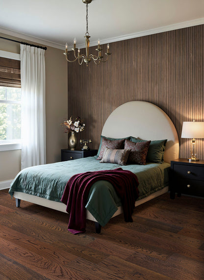 MSI-TAWNY REEDED 94.5 In. x 9.5 In. 3D Fluted Wood Slat Acoustic Sound Absorbing Wall Paneling (Set of 4)