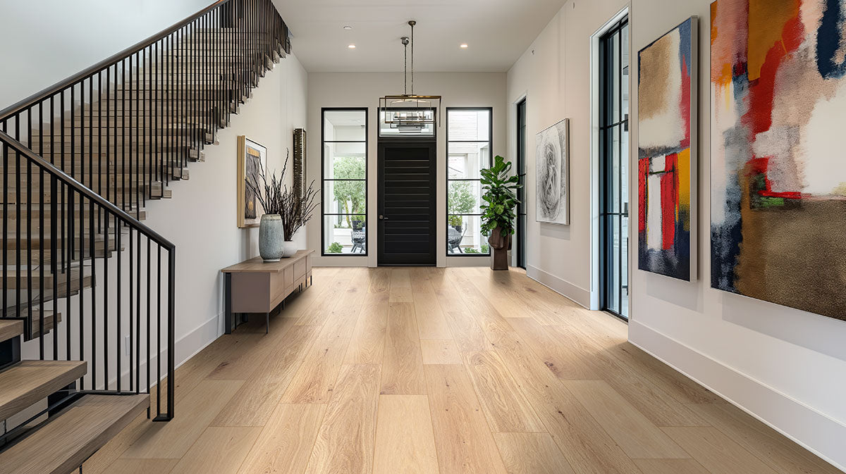 MSI McCarran-Tualatin Blonde Engineered Hardwood 9.5"W X 86"L 5/8 Thickness 4MM Veneer (34.1sqft/Box)