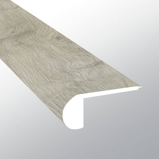 MSI York Gray 0.75 in. T x 94 in. L x 2.75 in. W Vinyl Flush Stair Nose Molding for Luxury Vinyl Flooring