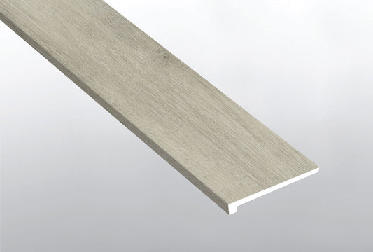 MSI York Gray 1.25 in. T x 47.25 in. L x 12 in. W Vinyl Stair Tread Eased Edge Molding for Luxury Vinyl Flooring