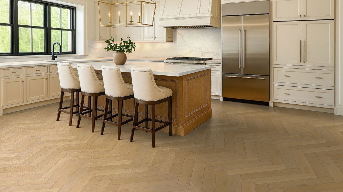 MSI McCarran-Whitlock Herringbone Engineered Hardwood 5"W X 24"L 5/8 Thickness 4MM Veneer (15.5sqft/Box)