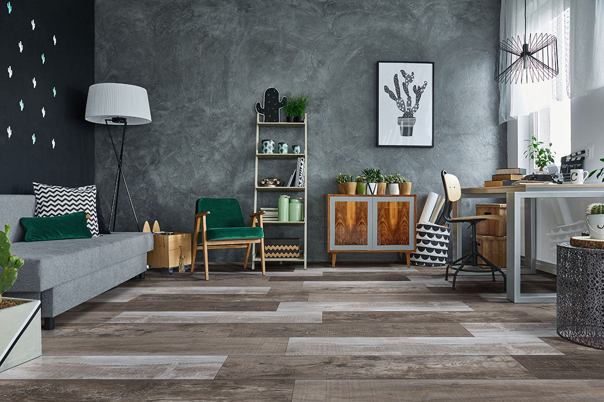 MSI XL Cyrus Weathered Brina 9 in. x 60 in. 5mm Rigid Core Luxury Vinyl Plank Flooring, Click Lock, Waterproof, 12 MIL Wear Layer