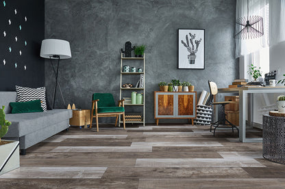 MSI XL Cyrus Weathered Brina 9 in. x 60 in. 5mm Rigid Core Luxury Vinyl Plank Flooring, Click Lock, Waterproof, 12 MIL Wear Layer