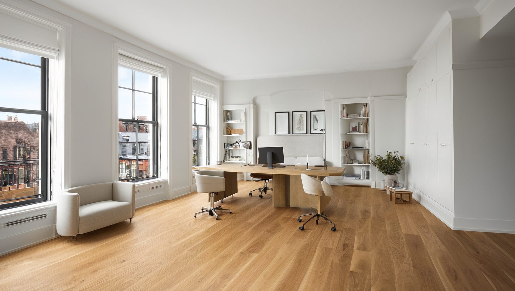 Room with new flooring by Zone 4 Flooring in Brooklyn, NY