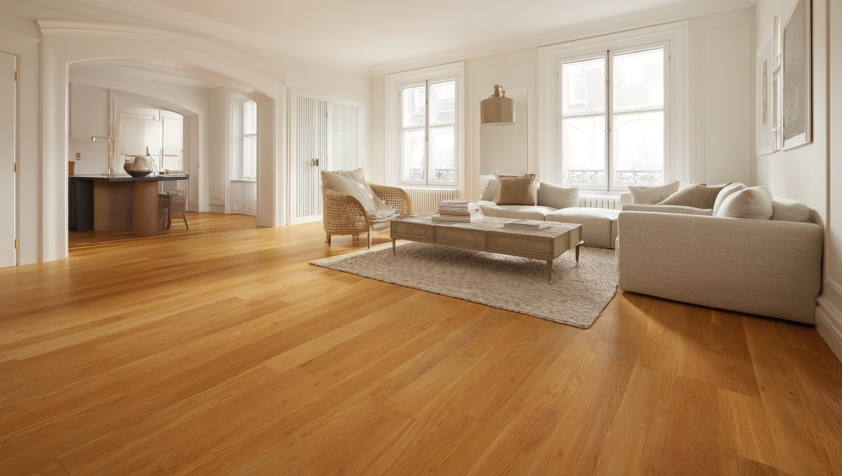 Room with new flooring by Zone 4 Flooring in Glen Ridge, NJ