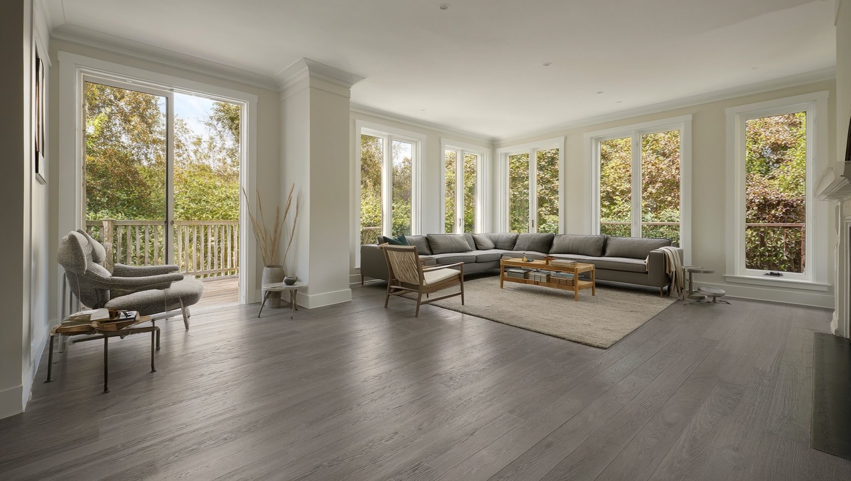 Room with new flooring by Zone 4 Flooring in Deer Park, NY
