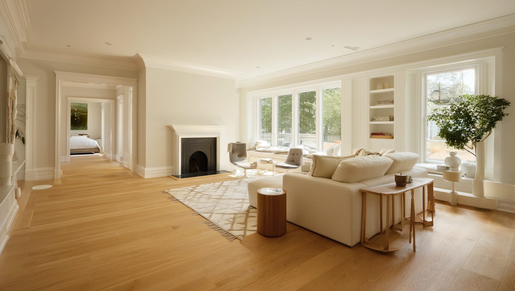Room with new flooring by Zone 4 Flooring in Demarest, NJ