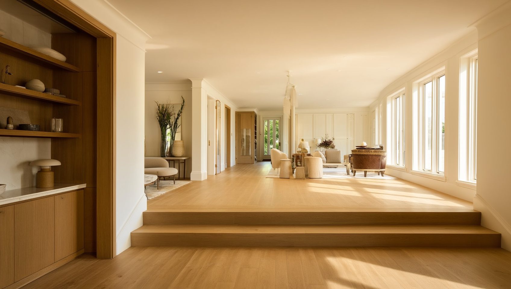 Room with new flooring by Zone 4 Flooring in Lodi, NJ